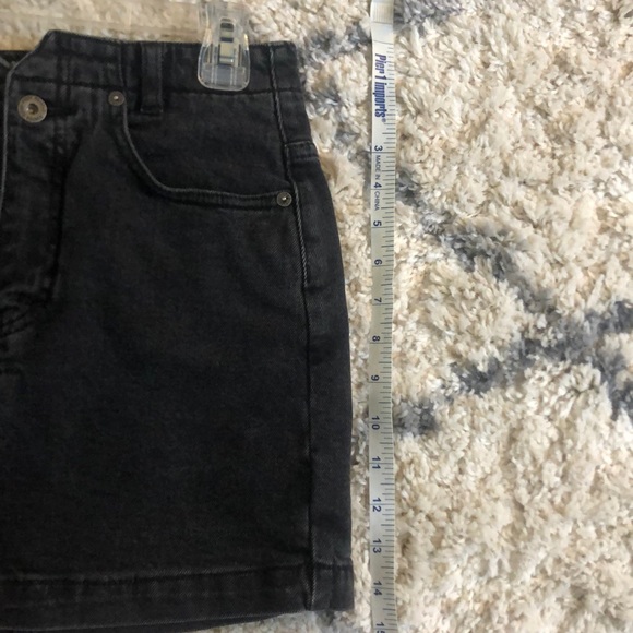 Free People Black Mini Denim Skirt - Picture 6 of 7